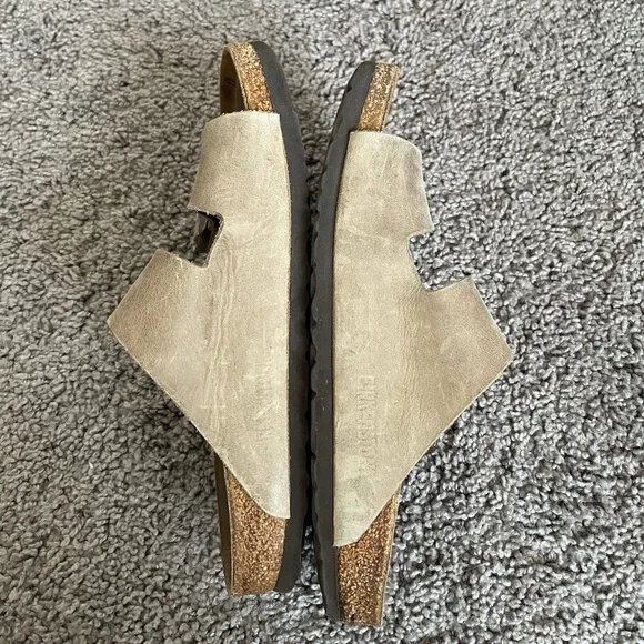Birkenstock Tan Leather Sandals - Picture 3 of 5